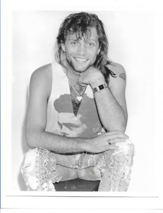 Jon Bon Jovi - Two Press Shots - Rare 1987 & 1991 Press Shots