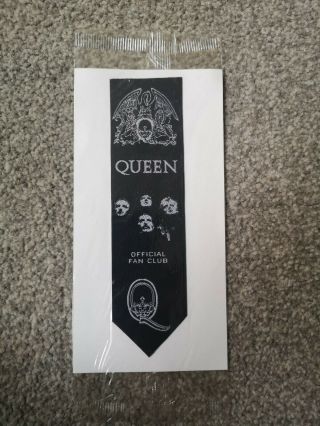 Official Queen Fan Club Gift Fabric Bookmark - Still In Pack