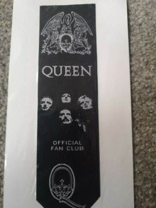 Official QUEEN Fan Club Gift Fabric Bookmark - Still in Pack 2
