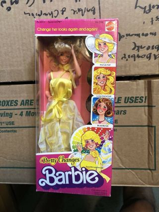 Vintage Pretty Changes Superstar Era Barbie Doll Wigs Yellow Pantsuit 1978
