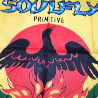 Vintage SOULFLY 2001 TEXTILE POSTER FLAG primitive sepultura 3