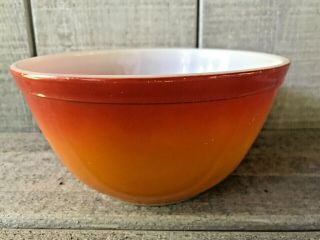 Vintage Pyrex Hombre Orange Brown Mixing Bowl 402 7”