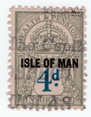 (i.  B) George V Revenue : Health & Pensions Insurance 4d (isle Of Man)
