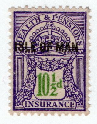 (i.  B) George V Revenue : Health & Pensions Insurance 10½d (isle Of Man)