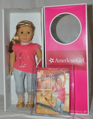 American Girl Isabelle Doll & Book - With Hair Extension - Pierced Ears Goty