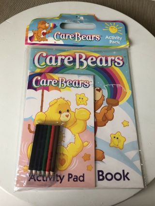 Care Bears Colouring Book & Activity Pad Pack 2004 Vintage Funtastic