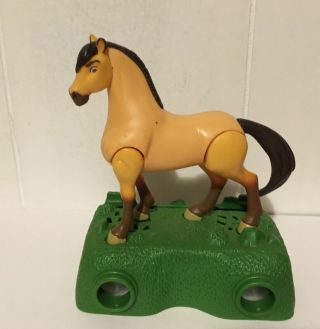 Spirit Stallion Of The Cimarron Horse Burger King Toy Figure W/ Scope & Cards