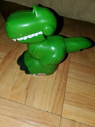 2009 Mattel Fisher Price Toy Story Rex Green Dinosaur Talking Sound Flashlight