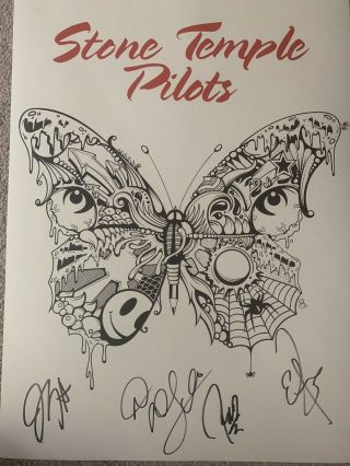Stone Temple Pilots Signed Tour Poster