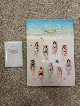 Twice Summer Nights Album Ver.  B (full Attachments),  Pre - Order Photo Cards