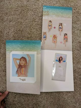 TWICE Summer Nights Album Ver.  B (Full Attachments),  Pre - order Photo Cards 2