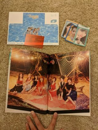 TWICE Summer Nights Album Ver.  B (Full Attachments),  Pre - order Photo Cards 3