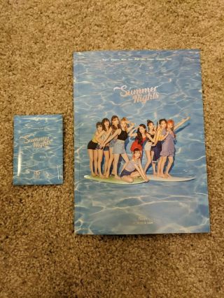 Twice Summer Nights Album Ver.  A (full Attachments),  Pre - Order Photo Cards