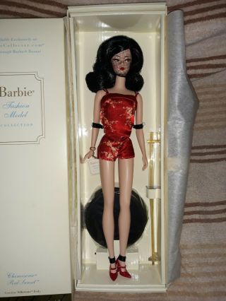 Chinoiserie Red Sunset Silkstone Barbie Doll Bfc Exclusive Mattel C6260 Nrfb