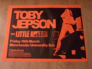 Toby Jepson,  Little Angels,  Tour Poster From Manchester University 2002