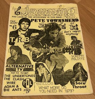 Jamming 6,  Fanzine,  Mod Revival,  The Who,  Pete Townshend Interview