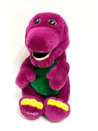 The Lyons Group 13 " Barney Plush 1992 Purple Dinosaur Vintage 90s