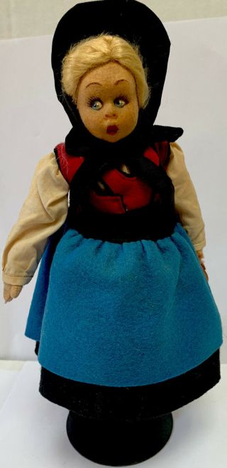 Vintage Lenci Felt Mascotte Doll Lenci Italy Tags Svizzera
