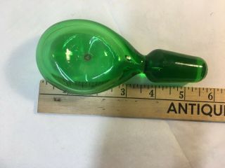 Bischoff Greenwich Flint Craft Glass Stopper For Decanter 4 Green