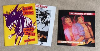 The Rolling Stones European Tour 1982 & Urban Jungle 1990 Programmes - P&p