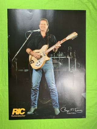 Roger Mcguinn Rickenbacker Poster Ad The Byrds Limited Edition 33x23