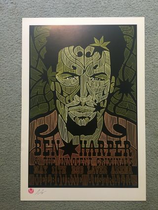 Ben Harper & The Innocent Criminals Concert Poster Melbourne 2006