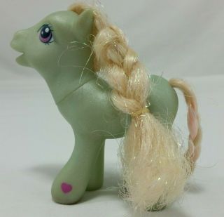 Hasbro My Little Pony Minty Green 2002 Glitter Hair G3 MLP Peppermint Candy 3
