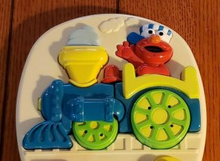 1998 TYCO Sesame Street 3D Plastic Stacking Elmo Train Puzzle Moving Wheels 2