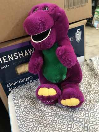 Barney The Purple Dinosaur 13 " Plush Stuffed Animal Lyons Group 1993 E23