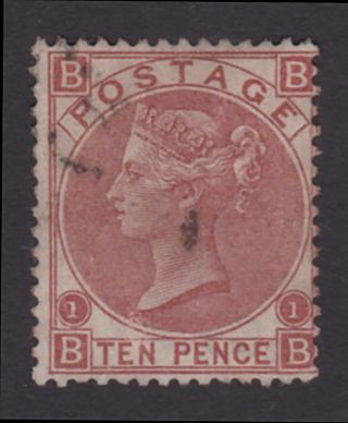 Gb.  Qv.  1867 - 80.  Sg 112,  10d Red - Brown.  Fine.