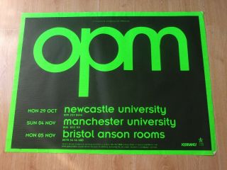 Opm Tour Poster From Manchester University 2001