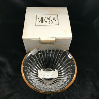 Mikasa Golden Tiara Crystal 6 - 1/2” Bowl