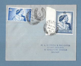 1948 First Day Cover - Royal Silver Wedding King George Vi - Belfast Cds.