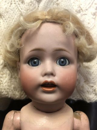 Antique German Bisque Kestner Doll - 257 - 15 1/2 " / Toddler Body - Adorable - Read