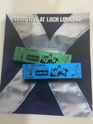 Oasis Live At Loch Lomond Programme August 3/4 1996