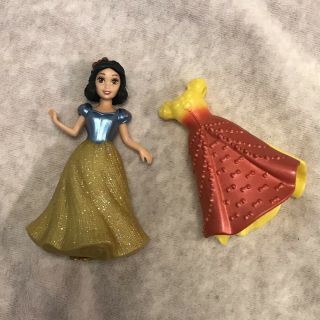 Disney Princess Little Kingdom Magiclip Fashion Snowwhite Doll Mattel 2 Dresses