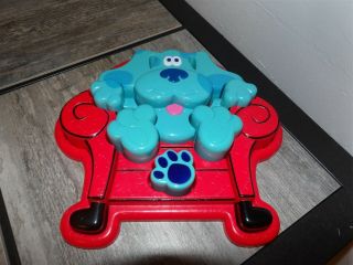Vintage Tyco 1998 Blues Clues Thinking Chair 3d Puzzle 10pc Chunky Plastic