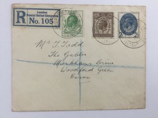 1929 Puc Cover Postal Union Congress Cds - 15th May Not First Day