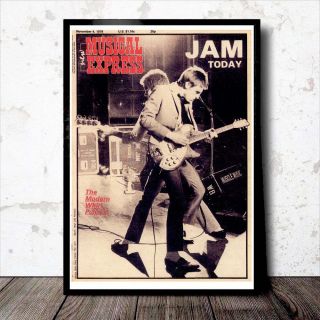 The Jam / Paul Weller A3 Art Print / Poster 1978 Nme Cover Mod Punk In The City