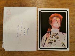 David Bowie Official 1973 Greetings Card Issued Through The Fan Club