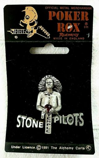 Stone Temple Pilots Pewter Poker Metal Pin Badge By Alchemy -