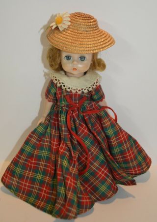 Vintage Madame Alexander - Kins Doll & Outfit Tagged 1950 W/hat