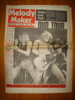 Melody Maker 1976 Jan 31 Status Quo Elp Rolling Stones