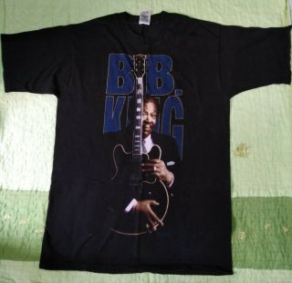 B.  B.  King 1992 Vintage Tour T - Shirt By Fruit Of Loom Size L