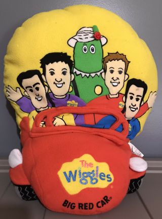 The Wiggles Big Red Car Plush Soft 2003 Pillow Anthony/greg/murray/jeff/dorothy