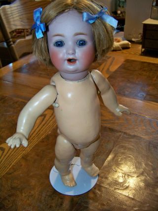 Cutest 10 1/2 " Antique German Toddler Doll.  Sleep Eyes.  Who Is She?