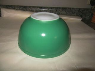 Vintage Pyrex Primary Color Green Mixing Nesting Bowl 403 2.  5 Quart,  Heavy,  Vgc