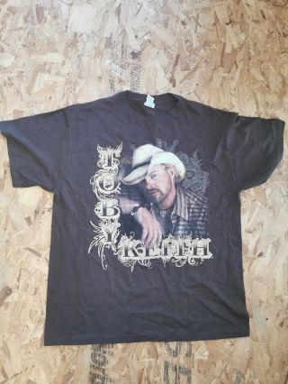 Vintage Toby Keith Tour Graphic T - Shirt Size Large Western Country
