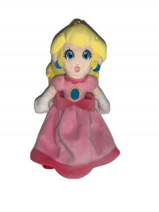 2011 Nintendo Mario Bros Princess Peach Plush Doll 9 " Stuffed Toy