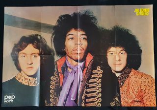 Jimi Hendrix Experience Poster 1967 - Rare Band Photo